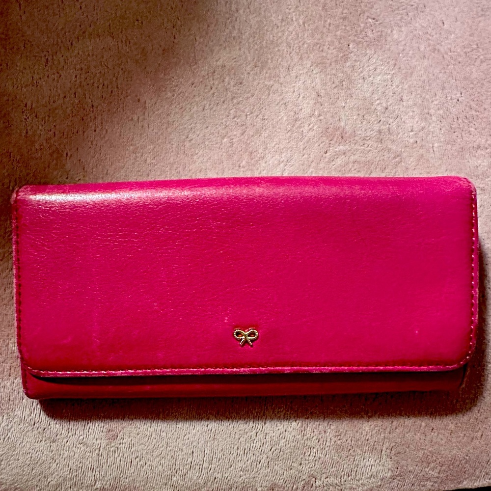 Anya Hindmarch Long Pink Wallet